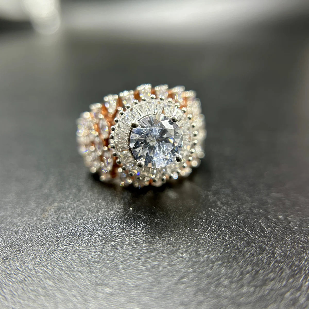 Grand Solitaire Statement Ring