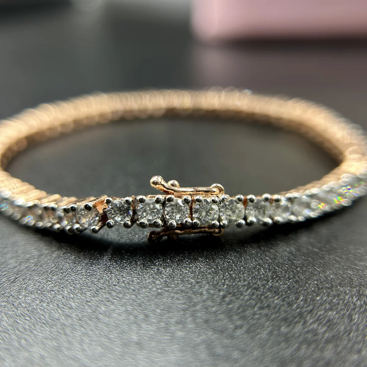 Baguette Spark CZ Silver Bracelet