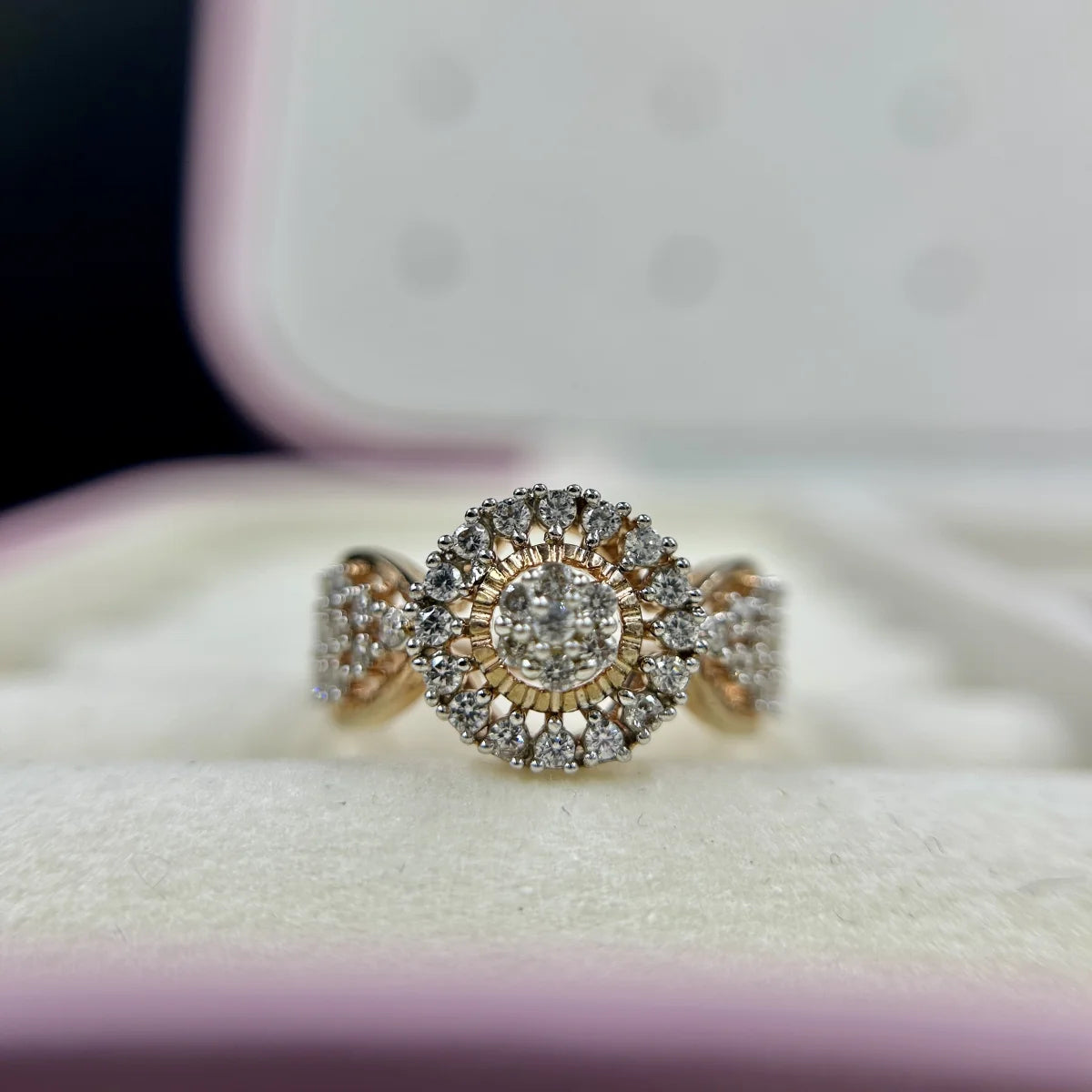 Classic Halo Silver Ring