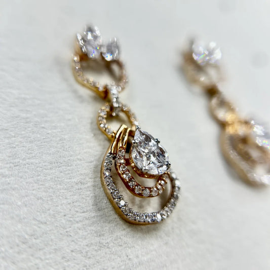 Royal Teardrop Dangle Earrings