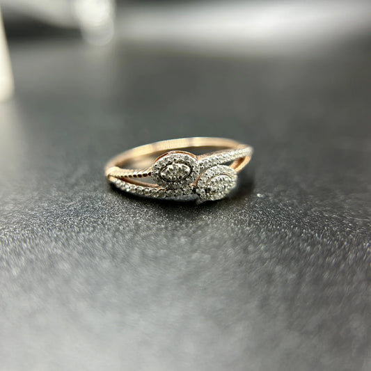 Elysia Twin Halo Ring