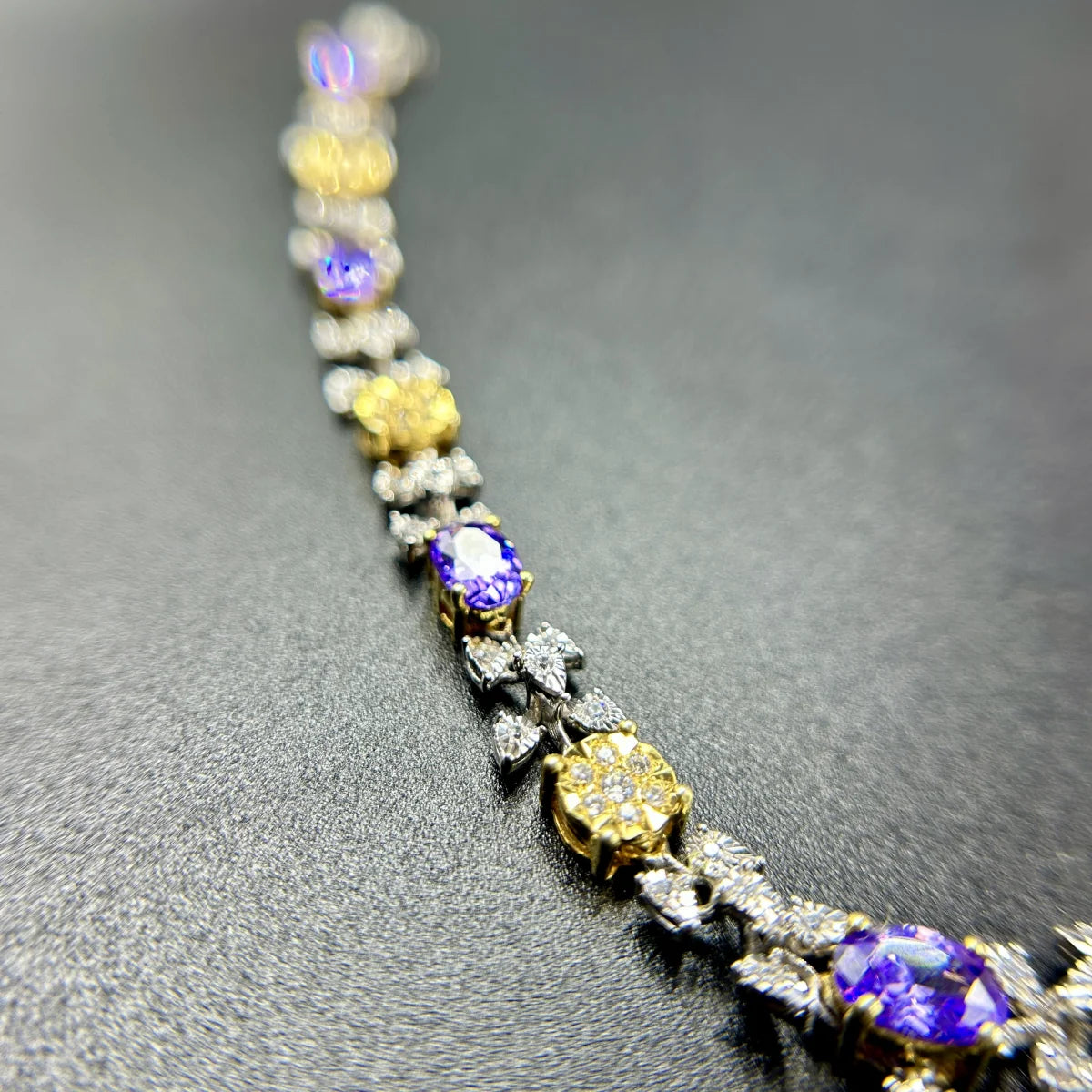 Amethyst Sunburst Necklace (Chain included)