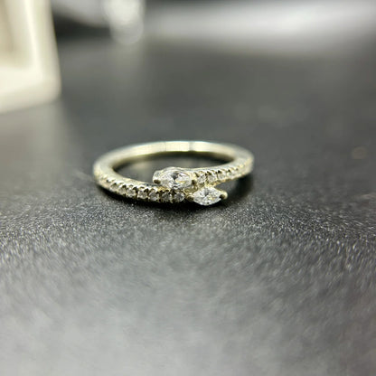 Marquise Accent Silver Ring