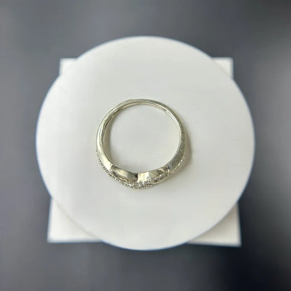 Infinity Criss-Cross CZ Ring