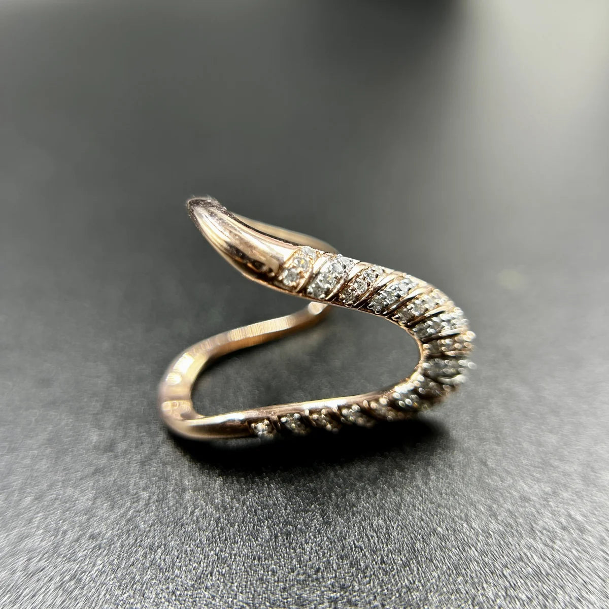 Infinity Weave Pave Ring