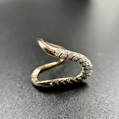 Infinity Weave Pave Ring