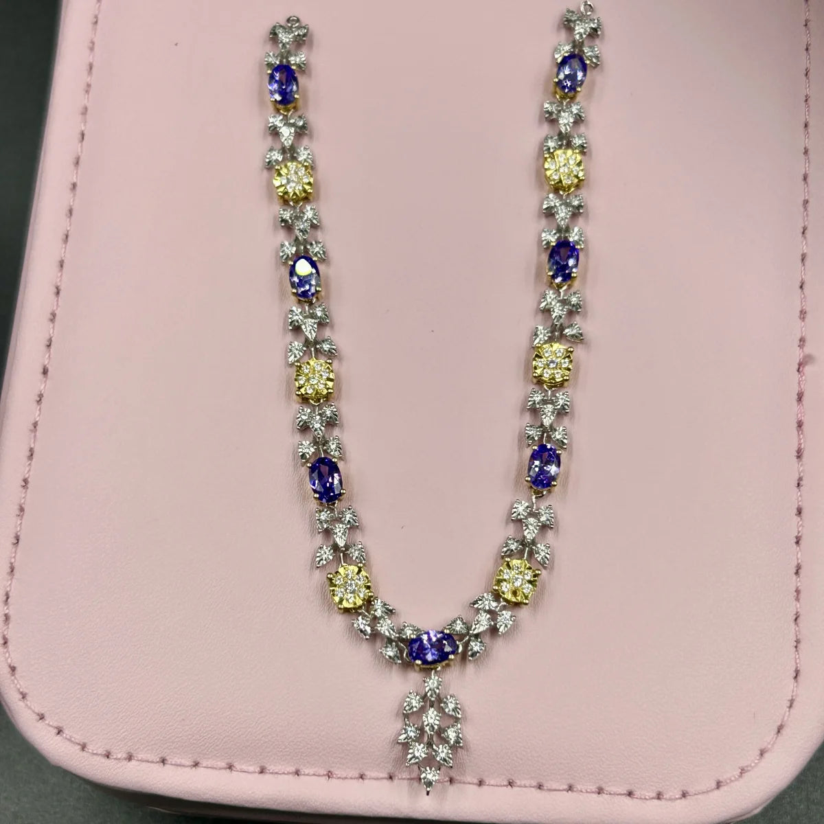 Amethyst Sunburst Necklace (Chain included)