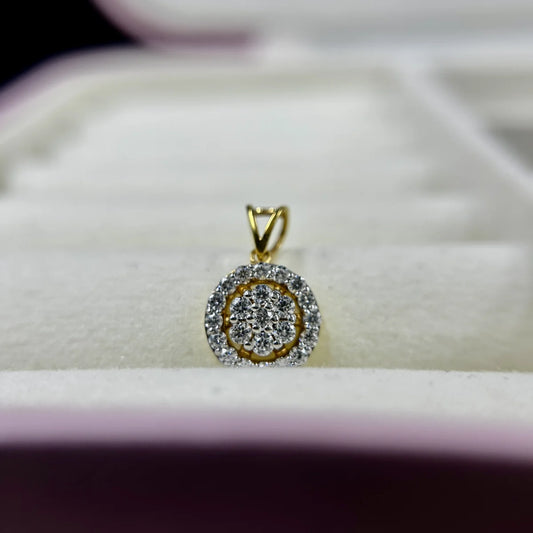 Radiant Floral Circle Pendant
