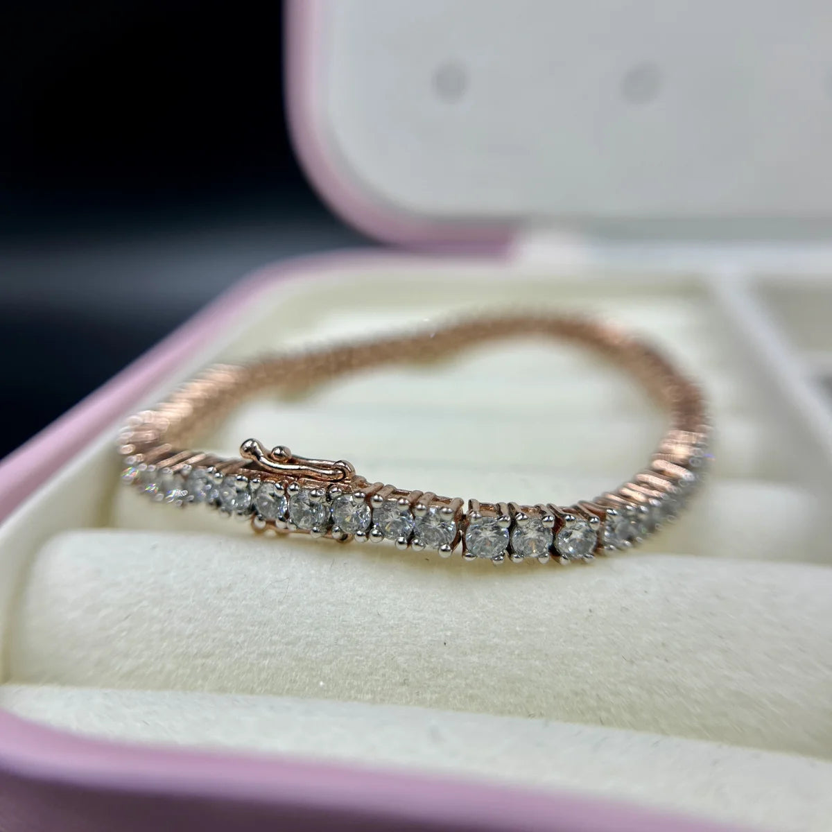 Baguette Spark CZ Silver Bracelet