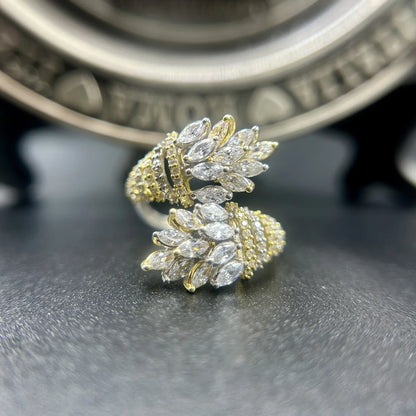 Feather Open Statement Ring