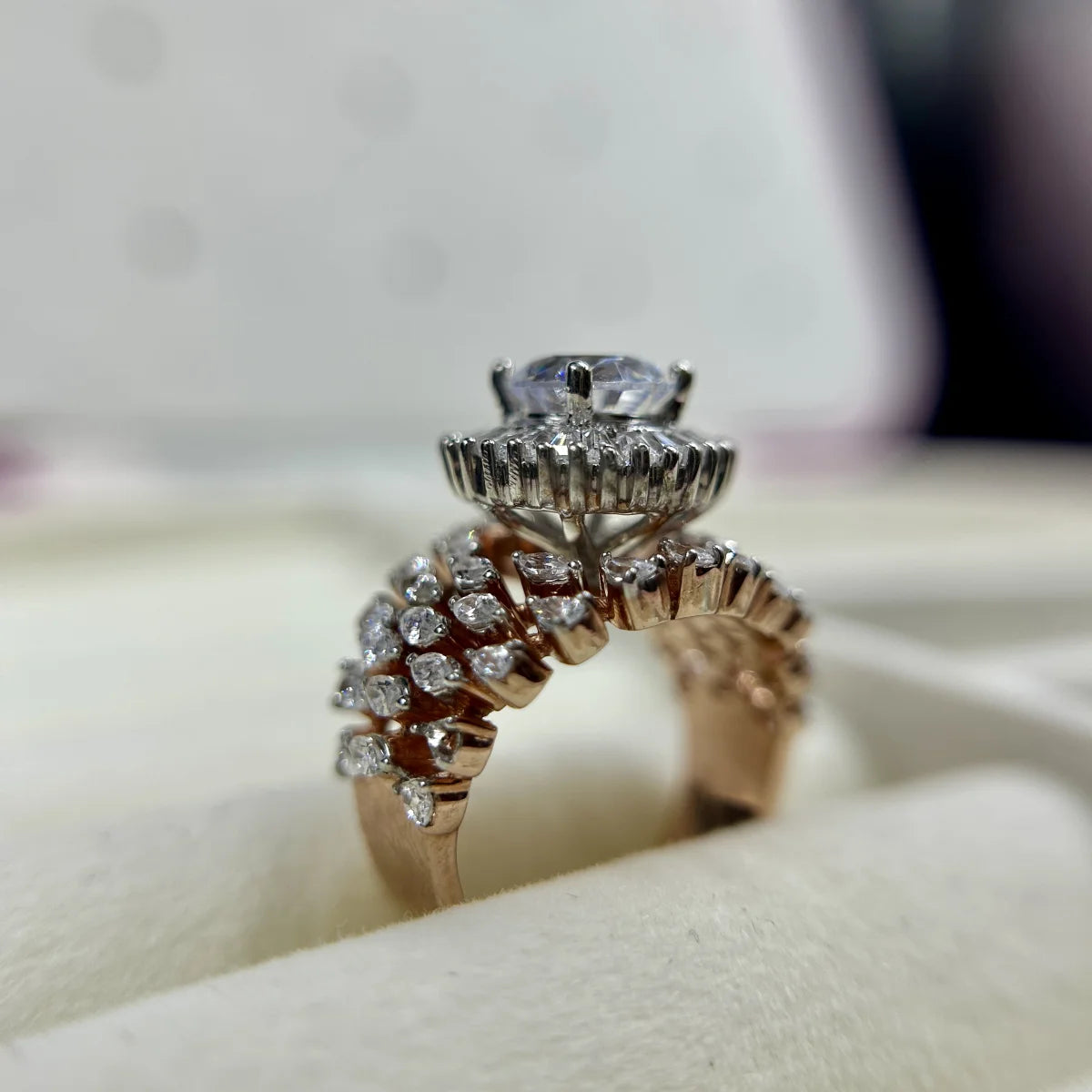 Grand Solitaire Statement Ring