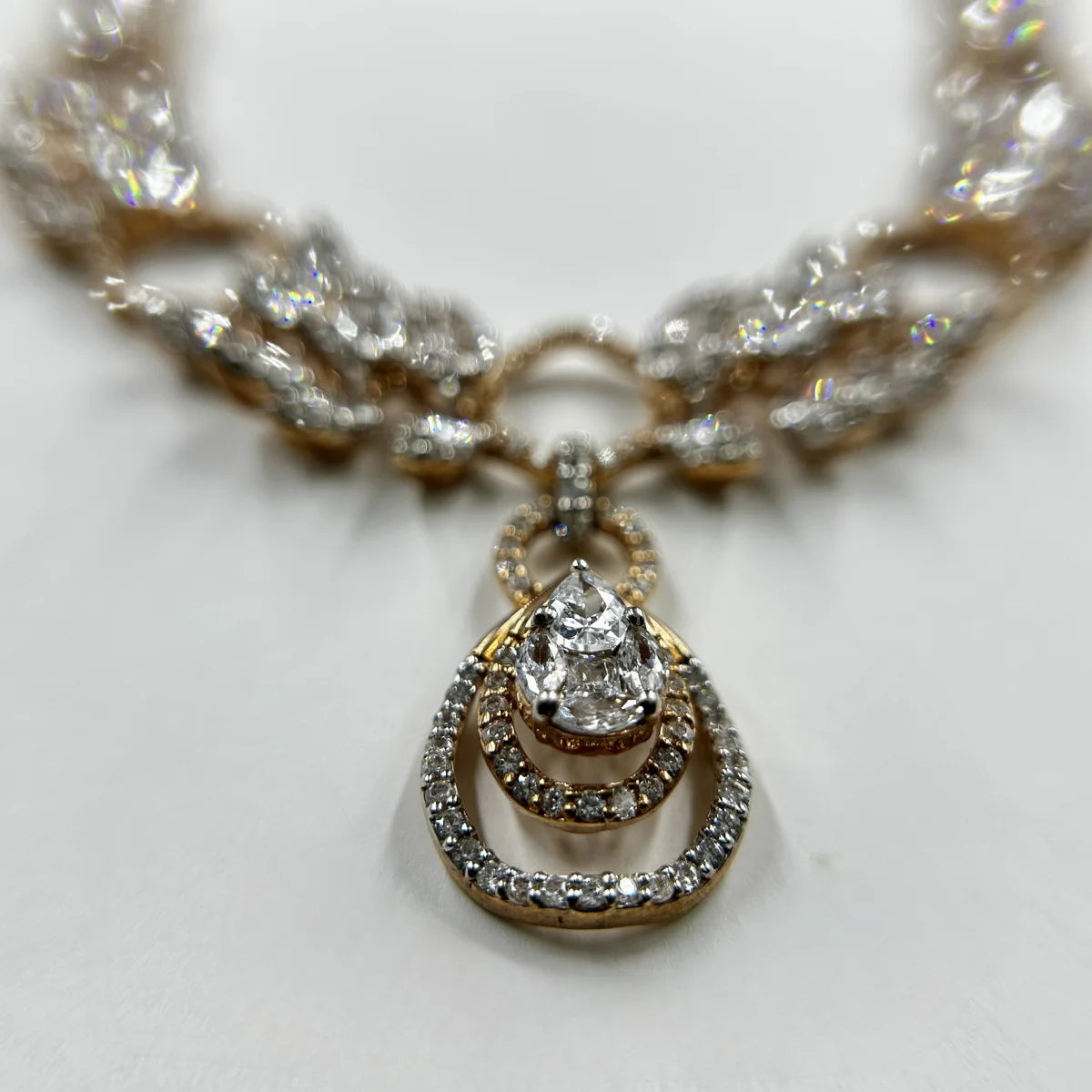 Aurielle Halo Pendant Necklace