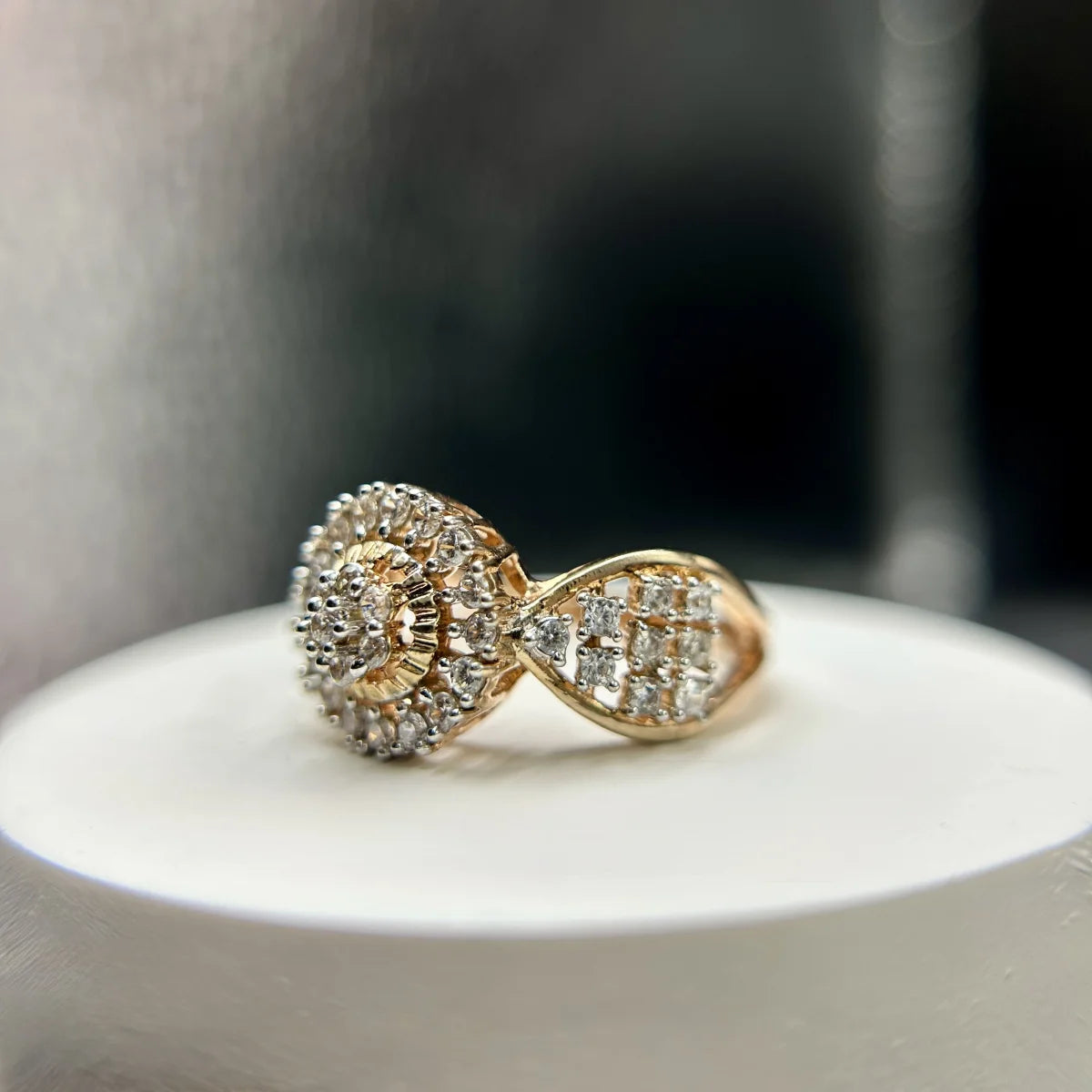 Classic Halo Silver Ring