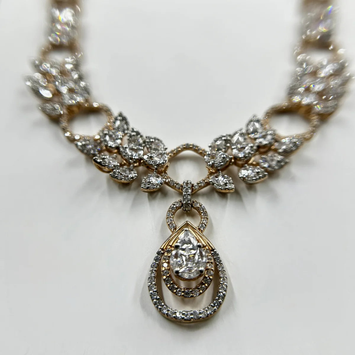 Aurielle Halo Pendant Necklace