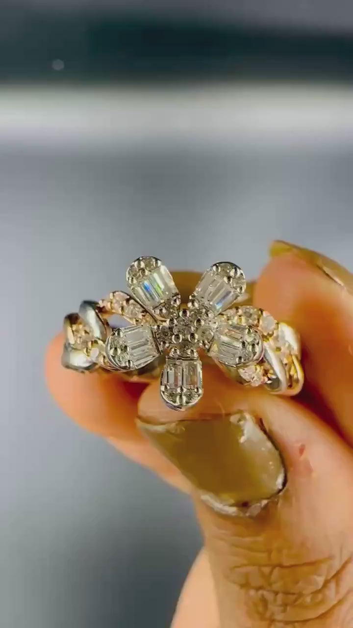 Crystal Flower Ring - Product Video