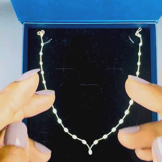 Oval Luxe Solitaire Necklace - Product Video