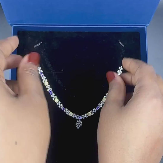 Amethyst Sunburst Necklace (Chain included) - Product Video
