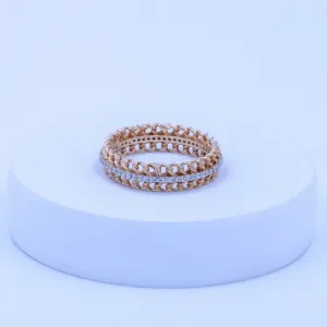 Chain Band CZ Ring