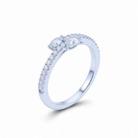 Marquise Accent Silver Ring