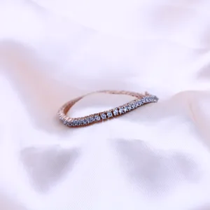 Baguette Spark CZ Silver Bracelet