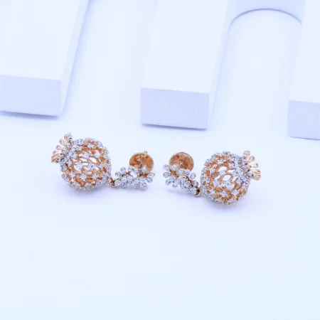 Classic Floral Jhumka Earrings