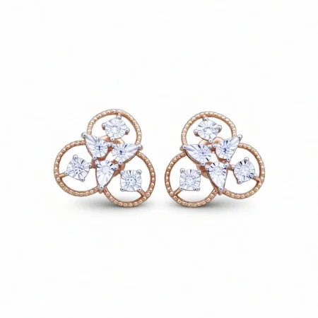 Veloura Twin Halo Studs