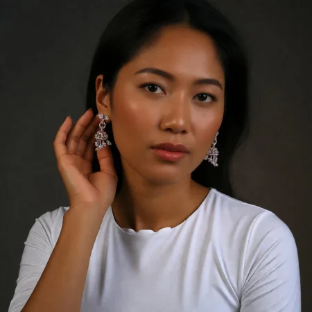 Designer Dome Jhumka Earrings