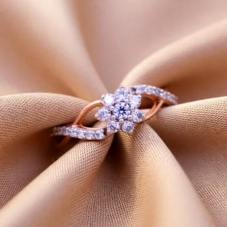 Bloom Solitaire Twist Ring