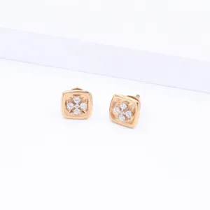 Minimal Square Stud Earrings