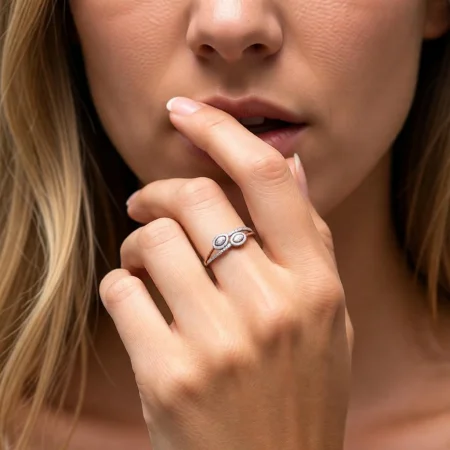 Elysia Twin Halo Ring