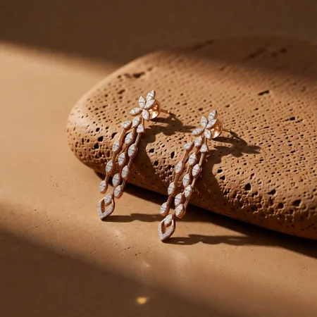 Moonlit Circle Charm Earrings