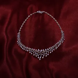 Diamond Vine Drop Necklace