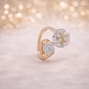 Floral Dual Bloom Ring