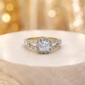 Classic Cushion Halo Ring