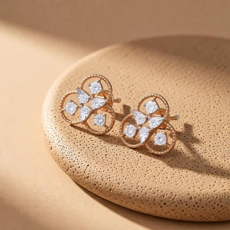 Veloura Twin Halo Studs