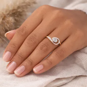 Infinity Swirl CZ Ring