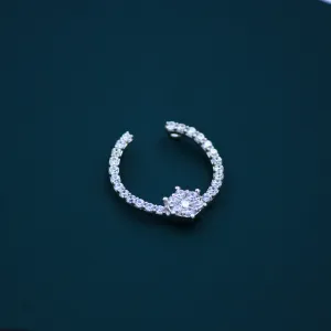 Celeste Halo Curve Pendant