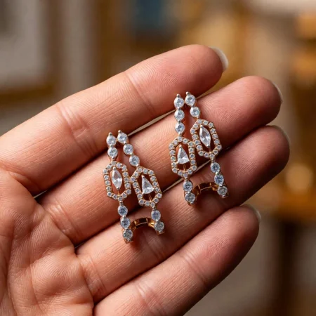 Noelle Crystal Cascade Earrings