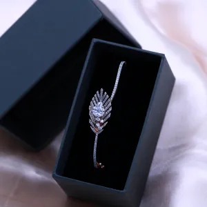 Feather Grace Silver Bracelet