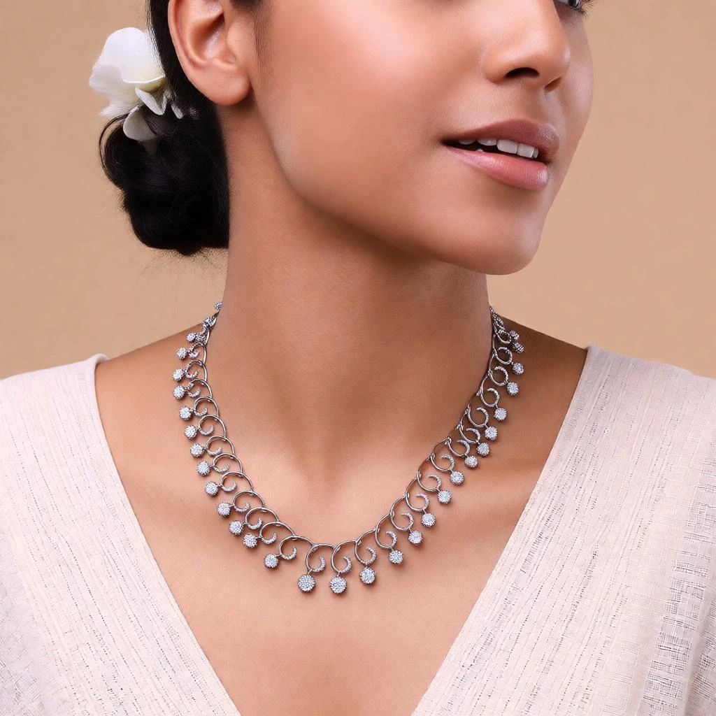 Luna Orbit Drop Necklace