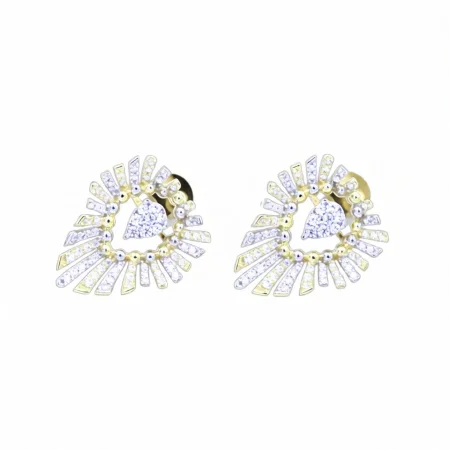 Radiant Sunburst Stud Earrings