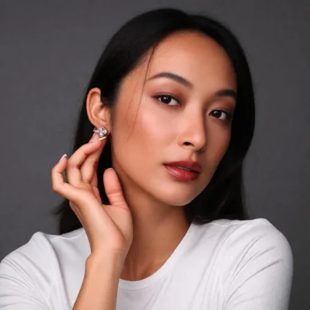 Floral Loop Drop Earrings