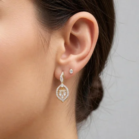 Roselle Heartlight Studs