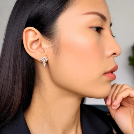 Floral Vine Stud Earrings