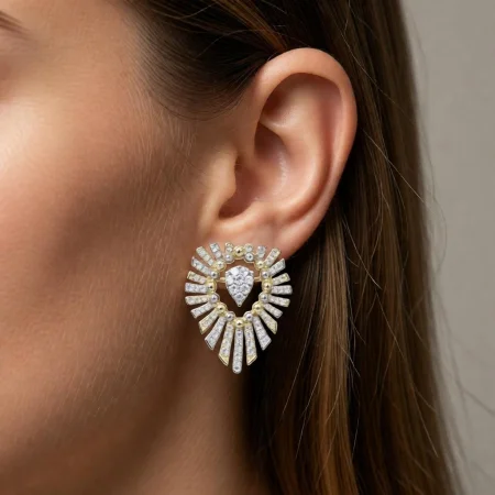 Radiant Sunburst Stud Earrings